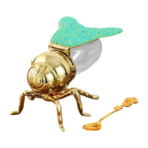 Tarro de miel de abeja, recipiente de almacenamiento, dispensador de jarabe decorativo, recipiente para condimentos Color C