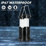 YOLETO Camping Lanterns, Battery Powered, Waterproof, Collapsible, 2-Pack, Compact and Durable - Walmart.com