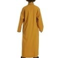 thumbnail image 4 of Boys' Lightweight Muslim Robe - Breathable Arab Middle Eastern Thobe with Pockets, Zip-Up Loungewear for Summer, 4 of 9