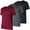Black / Charcoal / Wine, variant on Ultra Performance Mens Workout Shirts - 3 Pack Dri-Fit Gym T-Shirts, Athletic Tees for Men, Multipack Training Tops, Perfect for Fitness & Exercise.