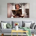 thumbnail image 5 of Funny Bathroom Man Sitting On Toilet Reading Newspaper Movie Posters Art Print Wall Photo Paint Poster Hanging Picture Family Bedroom Decor Gift 12x18inch(30x45cm), 5 of 6