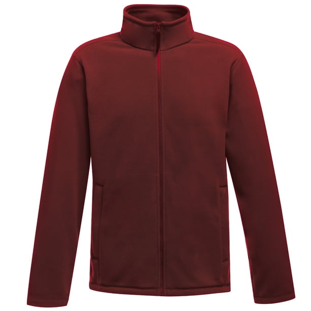 Regatta - Chaqueta lisa de tejido micro polar con cremallera para hombre (Granate)