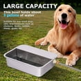 thumbnail image 2 of 3 Gallon Automatic Dog Water Dispenser for Large Dogs Stainless Steel Bowl, Large Self Filling Auto Water Bowl Outdoor for Cats Livestock Chicken, 2 of 17