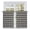 Charcoal,, variant on Brown Stripes Retro Tier Curtains 54 Inch Length, Modern Farmhouse Beige Striped Cafe Short Curtains for Bathroom Over Sink, Small Kitchen Curtain Light Filtering Tiered Drapes 2 Panels 27.5"Wx54"L