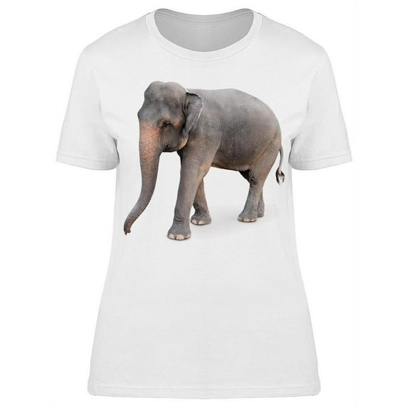 Super Cute Indian Elephant T-Shirt Women -Image by Shutterstock, Female Large