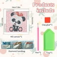 thumbnail image 3 of Diamond Painting Kit, Pink Panda 5D Diamond Painting Starter Set, Easy and Fun DIY Craft Kit, Perfect for Beginners' Creative Art Activities 7.09 x 7.09 in, 3 of 8