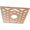 thumbnail image 2 of 38"OD x 9 7/8"ID x 3/8"T Chevron Wood Fretwork Pierced Ceiling Medallion, Cherry, 2 of 16