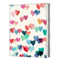 Fintie Photo Album for 8x10 Photos, 52 Pockets Premium Vegan Leather Cover Pictures Albums Book, Art Portfolio Collection for Family/Wedding/Anniversary Artwork, Raining Hearts