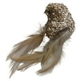 thumbnail image 4 of Northlight Sequin Left-Facing Bird Clip-on Christmas Ornament - 5.5" - Champagne Gold, 4 of 4