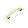 thumbnail image 5 of Utopia Alley Marino Pull Handle - Decorative Cabinet Drop Pull Handles- Vintage Cabinet Hardware with Hand Finished Brushed Brass - Metal Drawer Pull Handle, 5.0" Center to Center, 5 of 10