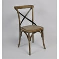 thumbnail image 3 of Plata Import Hillenbrand Black Cross Back Side Dining Chair (Set of 2), 3 of 5