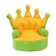 thumbnail image 2 of Sofá para niños, sofá para niños, decoración de dormitorio, respaldo de corona de dibujos animados, sillón para niños, silla con reposabrazos, sofá verde, 2 of 8