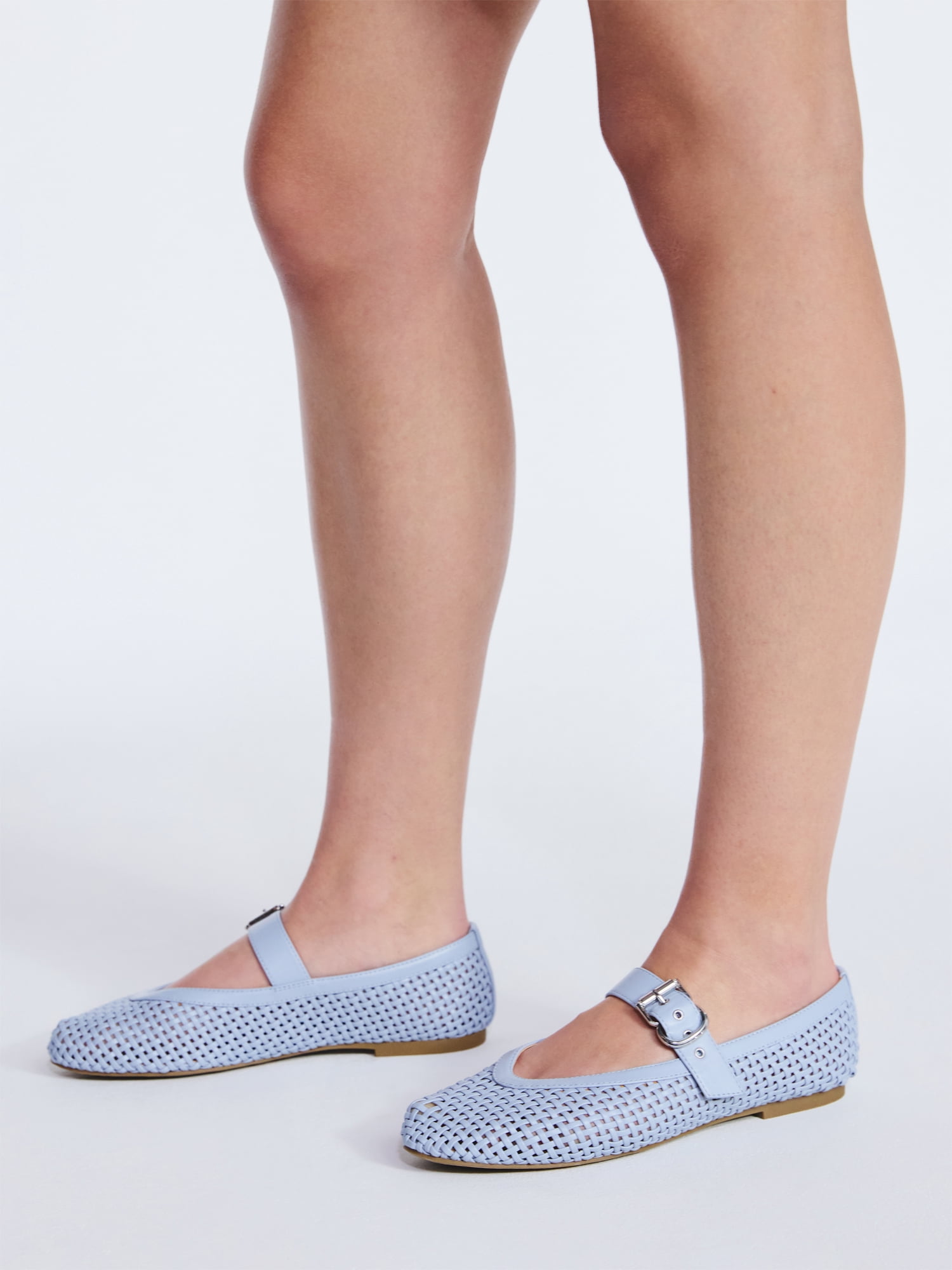 Free Assembly Women's Woven Mary Jane Ballet Flats