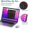 thumbnail image 3 of USB C CF/SD 4.0/MicroSD Card Reader,Tiansong 3 in 1 USB 3.0 CF SD TF Memory Card Adapter 5Gbps Read Write Simultaneously for UHS-II SD CF RS MMC with iPad Pro MacBook Air/Pro Android OTG Tablet/Phone,, 3 of 5