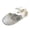 Girls' sandals # White, variant on Girls Light Up Shoes Toddler Jelly Sandals Kids Caged Closed Toe Summer Beach Footwear Sparkly Flashing LED Heart Applique Flats Vacation Playtime Accessories