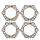 thumbnail image 1 of 4 Uds. De decoración de zapatos con flores de aleación de hierro y Zinc, clip redondo para zapatos con flores brillantes a la moda, 1 of 5