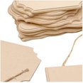 thumbnail image 5 of 12 Pack Blank Hanging Wooden Signs for Crafts, 7 x 5 in Unfinished Beveled Wood Plaques for DIY, Mini Wood Signboard with Rope for Home Decor,6 Assorted Shapes, 5 of 5