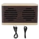 thumbnail image 1 of D7 que empalma el mini altavoz Bluetooth del subwoofer portátil del grano de madera con el audio y el cable de carga, 1 of 9