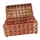 thumbnail image 5 of Joyero de cristal con tapa, organizador portátil para collares y baratijas. Oro rosa, 5 of 9