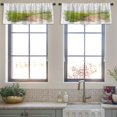 thumbnail image 3 of LALILO Kitchen Curtain Valance Road Rural Rice Field With Rod Pocket Window Curtain 52"x 18" Set of 2, 3 of 5