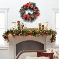 thumbnail image 1 of Christmas Decoration Wreath Door Hanging Christmas Scene Arrangement Wall Hanging Decoration, 1 of 6