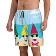 thumbnail image 2 of Fuzoiu Gnomes On The Beach Print Men's Beach Shorts,Men's Swim Trunks,Quick Dry Board Shorts with Pockets,Men's Bathing Suits for Surfing, Running, and Casual Wear-Medium, 2 of 6