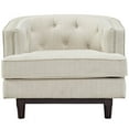 thumbnail image 5 of Modern Contemporary Urban Design Living Lounge Room Armchair, Beige, Fabric, 5 of 5
