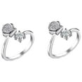 thumbnail image 2 of Bovemsi Clearance Adjustable Knitting Loop Crochet Loop Knitting Accessories Knitting Ring 2PC, 2 of 4
