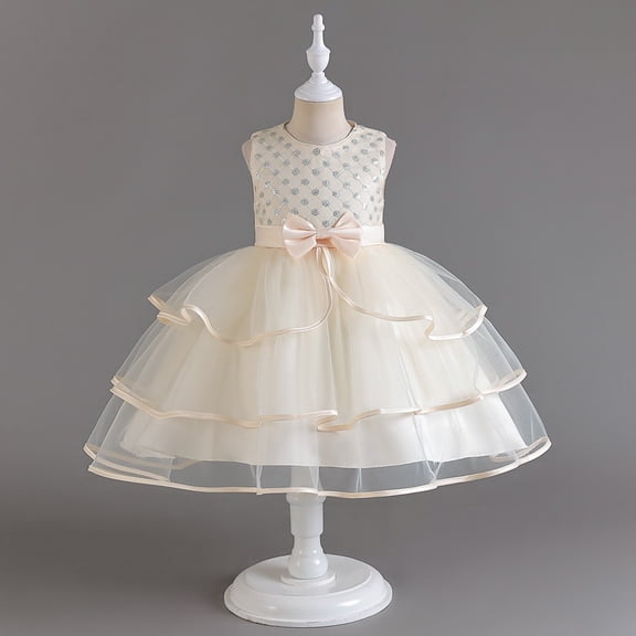 Dress Girls Floral Birthday Dress for Girls Kids Girls Fancy Dresses 4T