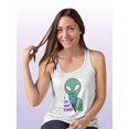 thumbnail image 2 of I Like Your Planet Racerback Tank Women -Smartprints Designs, Female x-Large, 2 of 4
