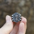 thumbnail image 2 of ZMY Home Stainless Steel Skull Ring Voodoo Witch Death Skull Ring (8), 2 of 7