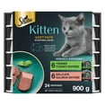 thumbnail image 1 of SHEBA PERFECT PORTIONS Kitten Wet Cat Food Soft Paté Tender Turkey Entrée and Delicate Salmon Entrée Variety 12 Pack, 1 of 8