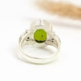 thumbnail image 3 of SATYAVIE JEWELLERY 925 Sterling Silver Peridot Ring For Gift, Fashion Dainty Oxidised Handmade Jewelry August Birthstone Ring, 3 of 6