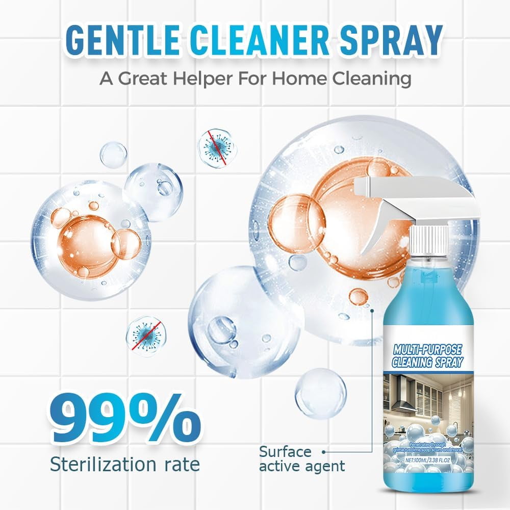 Spray Splash Cleaner, 2026 New Upgraded Multi-Purpose Splash Foam Spray for Kitchen Countertop and Oven Cleaning