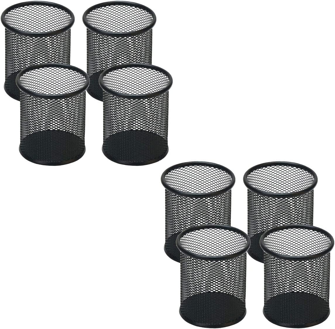 8 Pack Pen Holder Mesh Pencil Holder Metal Pencil Holder for Desk