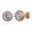 Rose Gold-a, variant on 2025 925 Silver Gold Rose Clip on Hoop Earrings for Women Gold Stud Earrings for Earring Dangle Women Fashion Jewelry