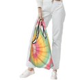 thumbnail image 4 of Shopping Bag 17.5×4.5×15in Crack Resistant Waterproof Super Large Capacity Reusable Extended Handle Can Be Carried Or One Shoulder Tie-Dye Pattern Bright Colors (2), 4 of 8