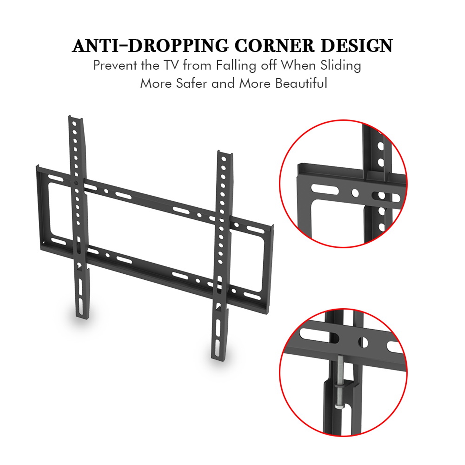 Adjustable and Fixed TV Wall Mount Bracket for 26 - 55" Flat Screen TV
