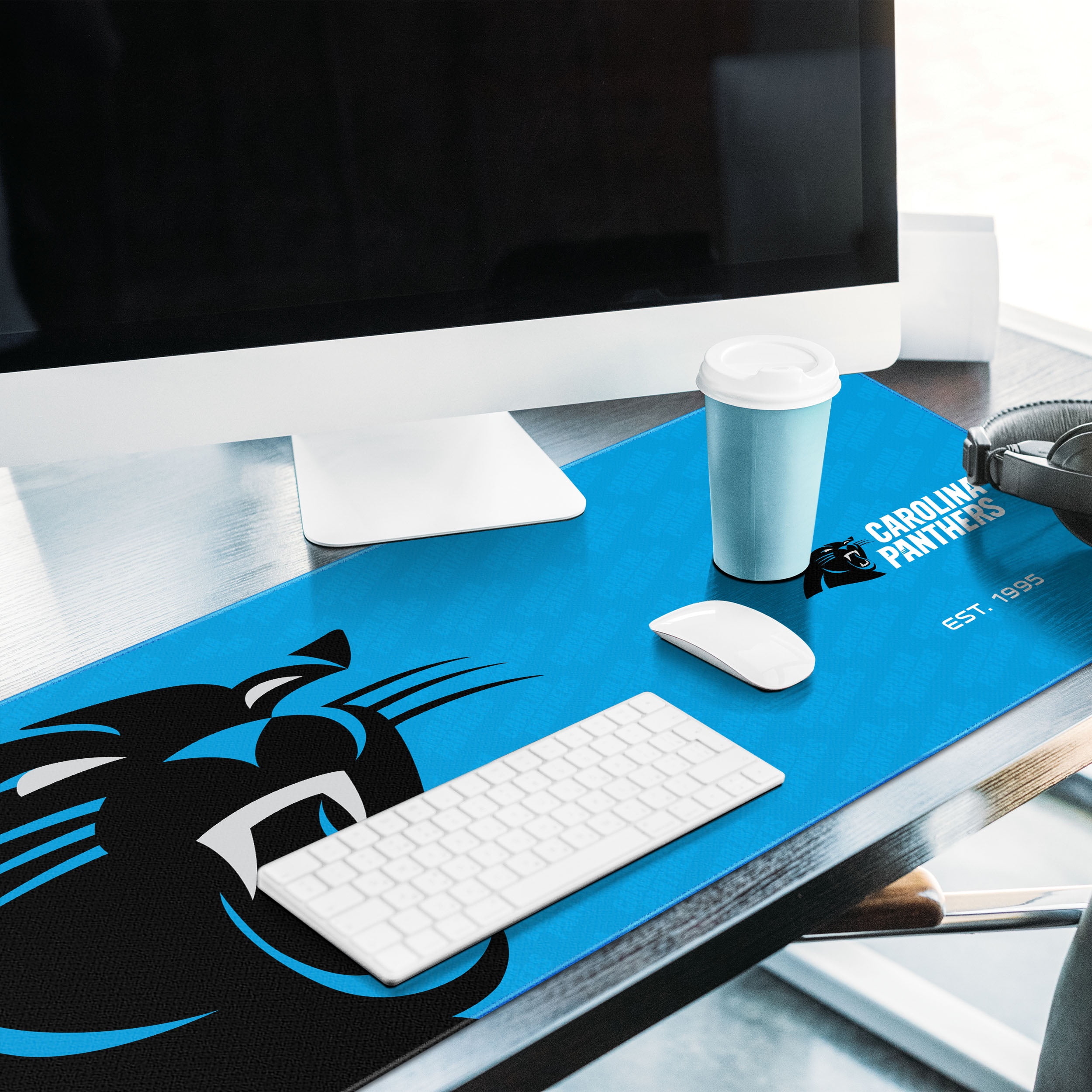 YouTheFan NFL Carolina Panthers Logo Series Desk Pad