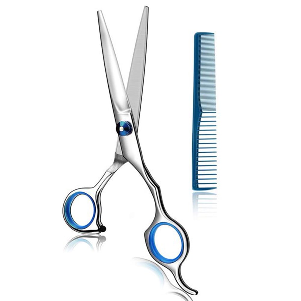 Stainless Steel Hair Cutting Scissors 6.5 Inch Hairdressing Razor Shears  Professional Salon Barber Haircut Scissors, One Comb Included, Home Use for Man  Woman Adults Kids Babies - Walmart.com