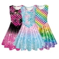 thumbnail image 4 of Kkkded Kids Toddler Girls Sleeveless Dresses Teen Summer Printed Dres Little Big Casual Swing Sundress Fashion Skirt Pullover Party Dresses Clothes,Size 4-13Years, 4 of 9