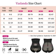 VASLANDA Shapewear Tummy Control Underwear for Women High Waisted Girdle Body Shaper Butt Lifting Panties