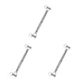 thumbnail image 1 of Youkk Stainless Steel Closed Body Turnbuckle Jaw Wire Rope Fork Screw Rigging Silver M10 3Set, 1 of 6