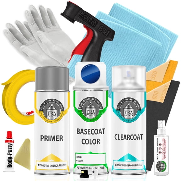 ERA Paints B62 - Starlight Blue Metallic for MINI Exact Match Touch up Paint Spray - Pro Kit