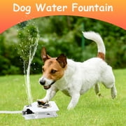 iMounTEK Dog Easy Paw Activated Drinking Water Fountain, Dog Sprinkler Step On Water Dispenser Funny Dog Toy