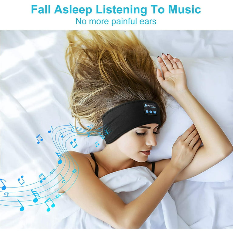 Perytong - Diadema con auriculares inalámbricos, Bluetooth, sonido estéreo,  ultra delgada, HD, perfecta para dormir, entrenar, trotar, yoga, insomnio