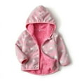 thumbnail image 3 of Kids Jacket 2020 Autumn Winter Jacket For Girls Hooded Warm Fleece Coat For Girl Clothes Children Print Cardigan Velvet Coat, 3 of 6