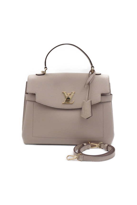Pre-Owned LOUIS VUITTON Louis Vuitton Lockme Ever MM Handbag M56094 Grained Calf... (Good)