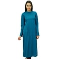 thumbnail image 2 of Bimba Women Full Sleeve Straight Kurta Ethnic Rayon Kurti Plain Long Tunic, 2 of 7