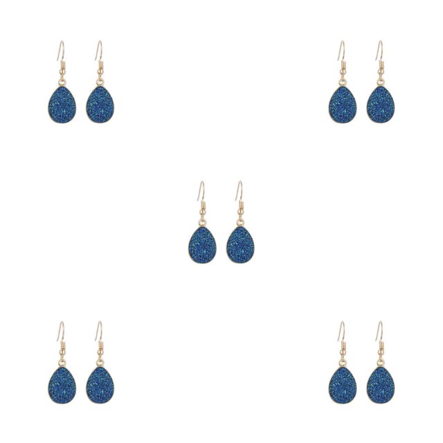 Jumpingount 1 par de pendientes colgantes en forma de gota de agua para mujer, el mejor regalo, accesorios de joyería, suministro a juego de ropa, gota de Type2 NO2 Jumpingount CBP480353